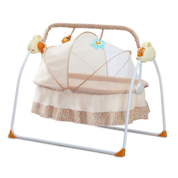 Harriet Bee Electric Foldable Infant Baby Swings Bed AutoSwing Crib
